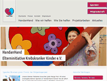 Tablet Screenshot of handanhand.de